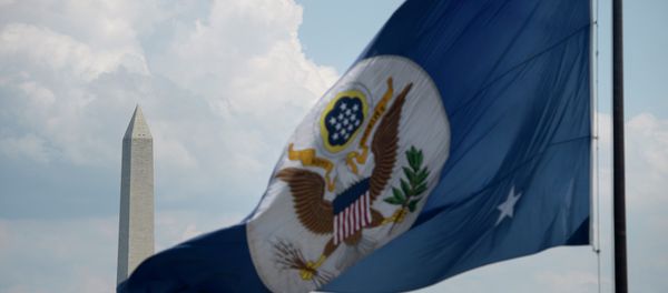 The Washington Monument is seen beyond the US State Department's flag June 30, 2015 in Washington, DC The Washington Monument is seen beyond the US State Department's flag June 30, 2015 in Washington, DC - Sputnik International