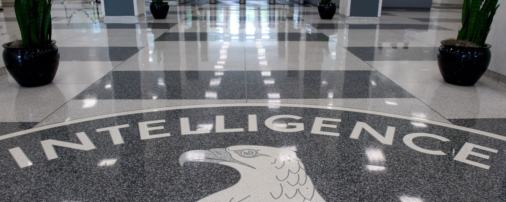 The Central Intelligence Agency (CIA) logo is displayed in the lobby of CIA Headquarters in Langley, Virginia The Central Intelligence Agency (CIA) logo is displayed in the lobby of CIA Headquarters in Langley, Virginia - Sputnik International, 1920, 11.02.2022