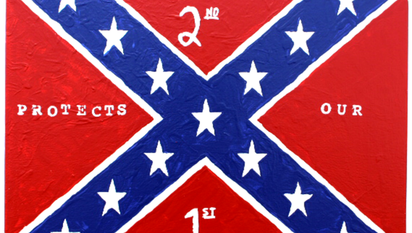 George Zimmerman's painting of the Confederate flag. - Sputnik International