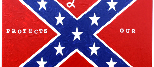 George Zimmerman's painting of the Confederate flag. - Sputnik International
