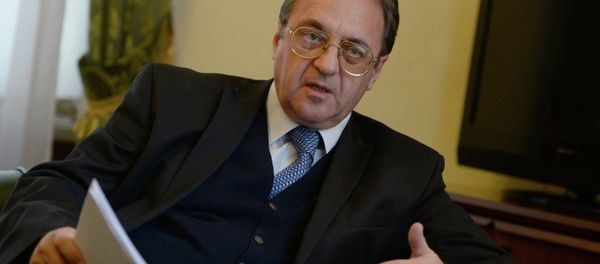 Russian Deputy Foreign Minister and Special Presidential Representative for the Middle East Mikhail Bogdanov during an interview Russian Deputy Foreign Minister and Special Presidential Representative for the Middle East Mikhail Bogdanov during an interview - Sputnik International