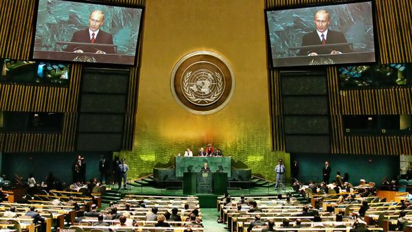 Putin delivers a speech during the 2005 World Summit, 15 September 2005 at the 60th session of the United Nations General Assembly. File Photo Putin delivers a speech during the 2005 World Summit, 15 September 2005 at the 60th session of the United Nations General Assembly. File Photo - Sputnik International
