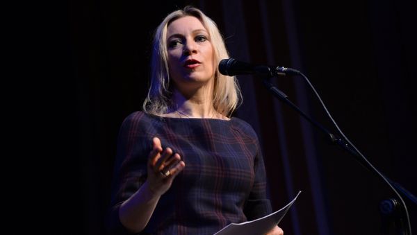 Maria Zakharova, Deputy Director of the Russian Foreign Ministry's Information and Press Department, takes part in the Russian Pioneer Magazine readings at the Theater / Concert Hall of the Moscow-based Central House of Culture of Railway Workers Maria Zakharova, Deputy Director of the Russian Foreign Ministry's Information and Press Department, takes part in the Russian Pioneer Magazine readings at the Theater / Concert Hall of the Moscow-based Central House of Culture of Railway Workers - Sputnik International