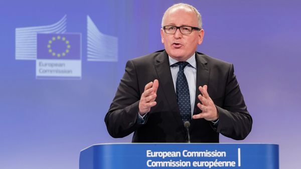 The First Vice-President of the European Commission Frans Timmermans addresses the media at the European Commission headquarters in Brussels, Wednesday, Nov. 19, 2014. - Sputnik International
