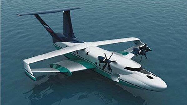 Project of a sea basic ekranoplan A-050-742d - Sputnik International