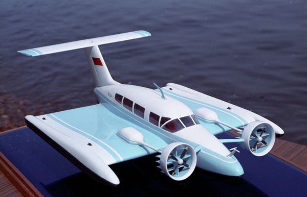 A model of ground-effect craft Volga developed at Alekseev Central Hydrofoil Design Bureau, Nizhny Novgorod A model of ground-effect craft Volga developed at Alekseev Central Hydrofoil Design Bureau, Nizhny Novgorod - Sputnik International
