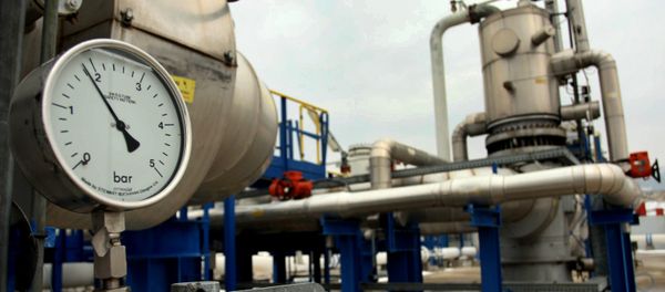 A bar meter of pipelines of natural gas is pictured at the GreeK-Bulgarian borders in Promahonas, northern Greece A bar meter of pipelines of natural gas is pictured at the GreeK-Bulgarian borders in Promahonas, northern Greece - Sputnik International