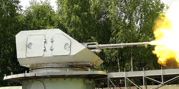 Burevestnik's 57 mm А-220М naval artillery module, from which the AU-220M was effectively reverse engineered. - Sputnik International