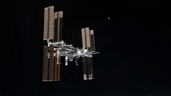 This picture of the International Space Station was photographed from the space shuttle Atlantis as the orbiting complex and the shuttle performed their relative separation in the early hours. File photo This picture of the International Space Station was photographed from the space shuttle Atlantis as the orbiting complex and the shuttle performed their relative separation in the early hours. File photo - Sputnik International