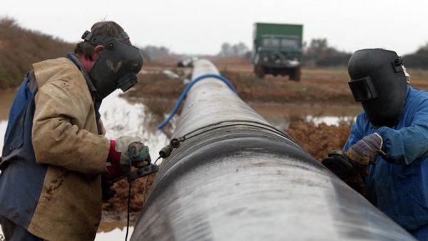 Sections of gas pipes Sections of gas pipes - Sputnik International