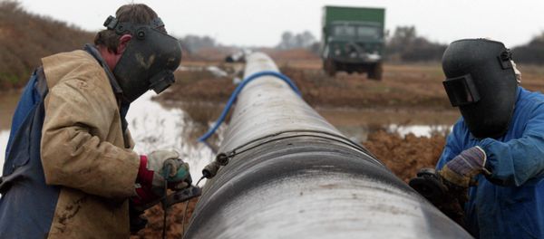 Sections of gas pipes - Sputnik International