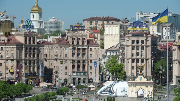 View of the Independence square in Kiev - Sputnik International