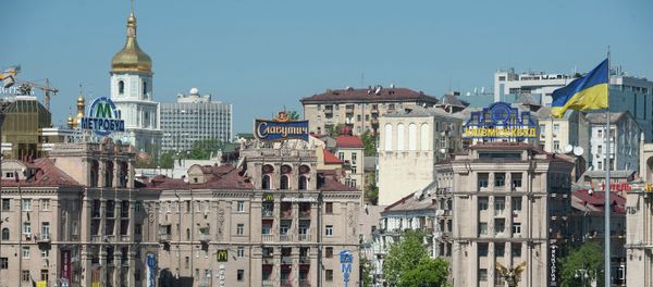 View of the Independence square in Kiev - Sputnik International