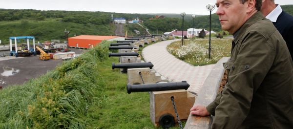 Prime Minister Medvedev visits Far Eastern Federal District. Kuril Islands Prime Minister Medvedev visits Far Eastern Federal District. Kuril Islands - Sputnik International