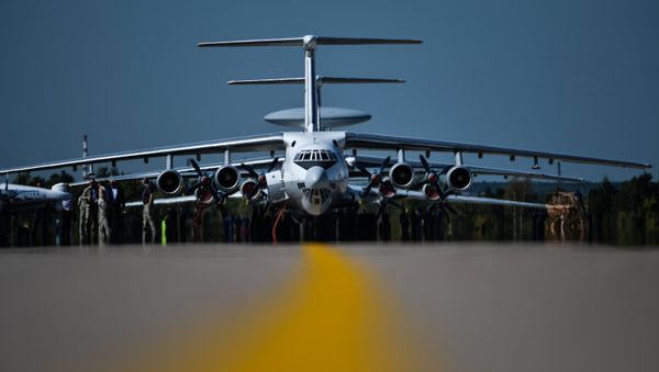 An Ilyushin 76 aircraft during the final rehearsal of the opening of the MAKS 2015 International Aviation and Space Salon. - Sputnik International