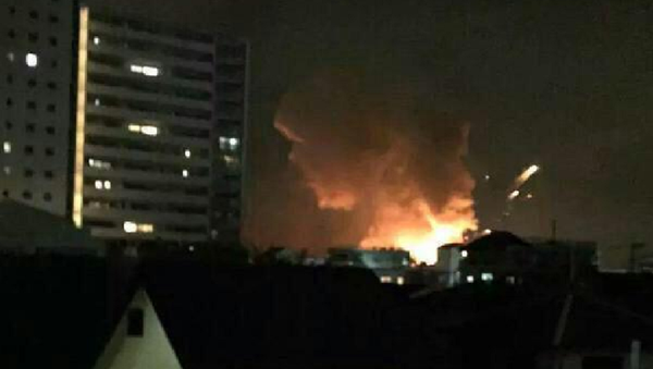 Series of explosions occured at an US military facility in the Japanese city of Sagamihara - Sputnik International