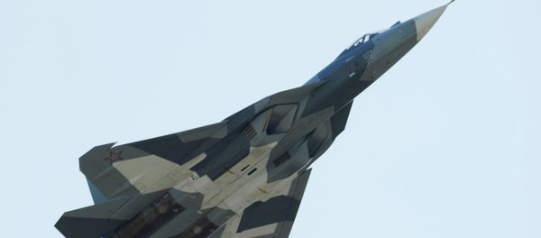 Russia's T-50 fighter at the MAKS-2011 International Aviation and Space Show in Zhukovsky. Russia's T-50 fighter at the MAKS-2011 International Aviation and Space Show in Zhukovsky. - Sputnik International