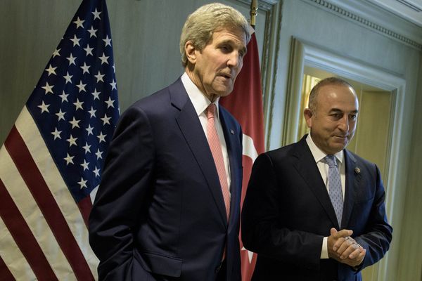 US Secretary of State John Kerry, left, and Turkey’s Foreign Minister Mevlut Cavusoglu US Secretary of State John Kerry, left, and Turkey’s Foreign Minister Mevlut Cavusoglu - Sputnik International