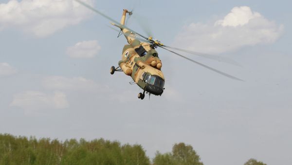 A Mi-17 V-5 helicopter is demonstrated at the testing facility of the OAO Kazan Helicopter Plant, part of the Helicopters of Russia, a Russian helicopter building holding - Sputnik International