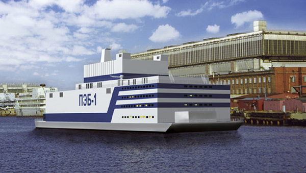 Russian floating nuclear power station 'Akademik Lomonosov' Russian floating nuclear power station 'Akademik Lomonosov' - Sputnik International