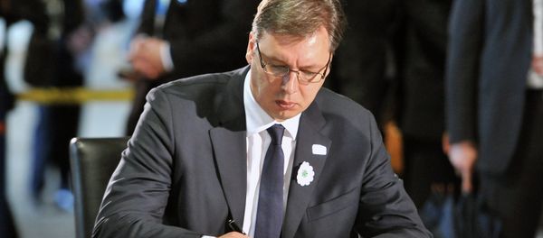 Serbian Prime Minister ALeksandar Vucic Serbian Prime Minister ALeksandar Vucic - Sputnik International