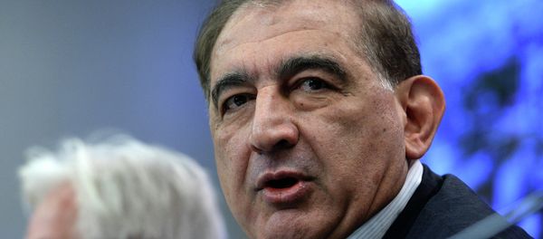 Former Syrian Deputy Prime Minister Qadri Jamil, a leader of the Popular Front of Change and Liberation, speaks during a press conference after talks between representatives of the Syrian government and the opposition in Moscow, on January 30, 2015 - Sputnik International