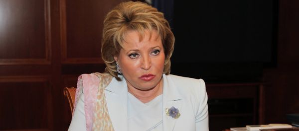 Interview with Federation Council speaker Valentina Matvienko - Sputnik International