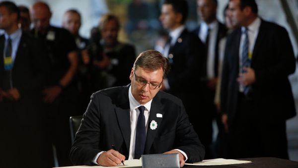 Aleksandar Vucic, Serbia's prime minister. File photo - Sputnik International