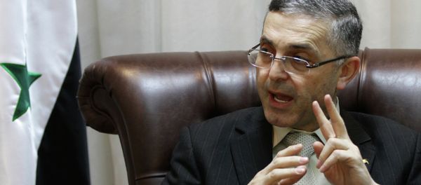 Syrian Reconciliation Minister Ali Haidar speaks during an interview with AFP in Damascus on February 11, 2014 Syrian Reconciliation Minister Ali Haidar speaks during an interview with AFP in Damascus on February 11, 2014 - Sputnik International