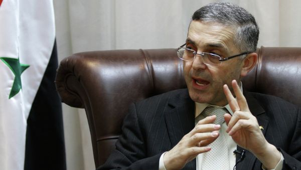 Syrian Reconciliation Minister Ali Haidar speaks during an interview with AFP in Damascus on February 11, 2014 - Sputnik International
