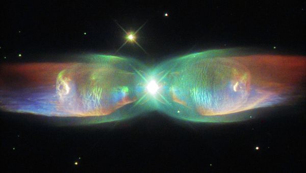 The Hubble Space Telescope’s latest image reveals a distant nebula known as Minkowski’s Butterfly. - Sputnik International