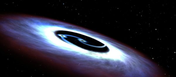 Markarian 231, a binary black hole found in the center of the nearest quasar host galaxy to Earth, is seen in a NASA illustration released August 27, 2015 Markarian 231, a binary black hole found in the center of the nearest quasar host galaxy to Earth, is seen in a NASA illustration released August 27, 2015 - Sputnik International