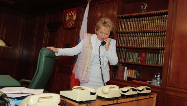 Interview with Federation Council speaker Valentina Matvienko - Sputnik International