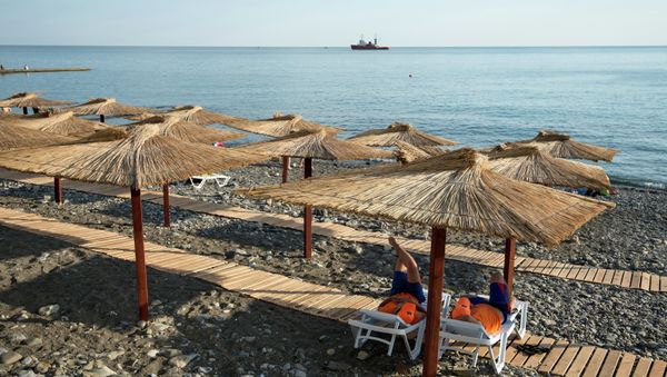 A view of a municipal beach in central Sochi. - Sputnik International