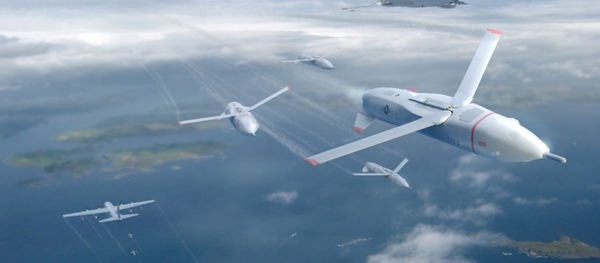 An artist's concept of DARPA's gremlin drones. - Sputnik International