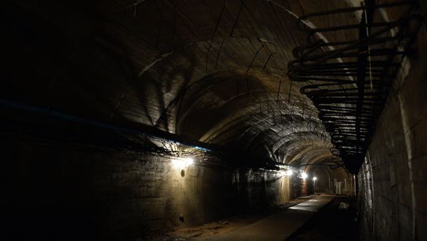 Underground galleries, part of Nazi Germany Riese construction project are pictured under the Ksiaz castle in the area where the Nazi gold train is supposedly hidden underground, on August 28, 2015 in Walbrzych, Poland - Sputnik International
