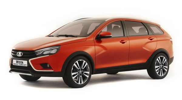 View of the Lada Vesta Cross concept. The design cues from the new Vesta family of vehicles are unmistakable. View of the Lada Vesta Cross concept. The design cues from the new Vesta family of vehicles are unmistakable. - Sputnik International
