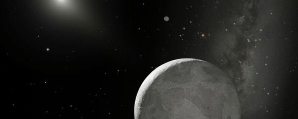 This NASA handout obtained October 21, 2009 shows an artist's concept of the Kuiper Belt Object nicknamed Xena, with its moon dubbed Gabrielle just above This NASA handout obtained October 21, 2009 shows an artist's concept of the Kuiper Belt Object nicknamed Xena, with its moon dubbed Gabrielle just above - Sputnik International
