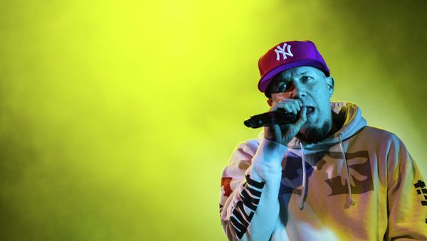 Limp Bizkit's vocalist Fred Durst during the concert at Stadium Live - Sputnik International