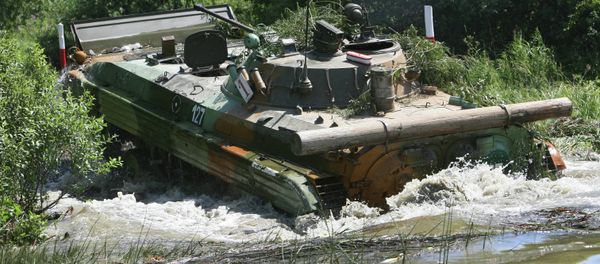 Training range for amphibious armored vehicle drivers Training range for amphibious armored vehicle drivers - Sputnik International