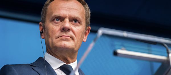 European Council President Donald Tusk speaks during a final media conference after an EU summit in Brussels on Friday, June 26, 2015 - Sputnik International