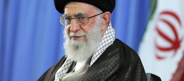 In this file picture released by the official website of the office of the Iranian supreme leader on Saturday, July 11, 2015, Supreme Leader Ayatollah Ali Khamenei attends a meeting with university students in Tehran, Iran - Sputnik International