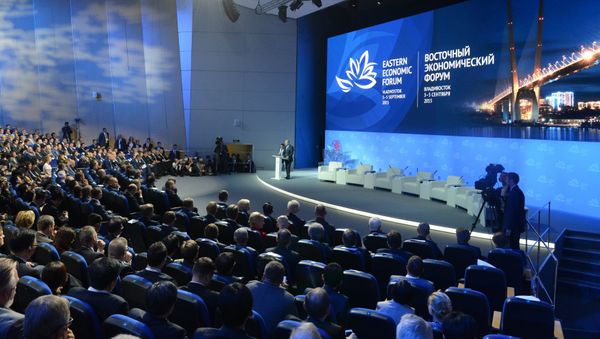 Russian President V. Putin takes part in work of the first Eastern economic forum. September 4, 2015 Russian President V. Putin takes part in work of the first Eastern economic forum. September 4, 2015 - Sputnik International