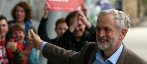 Labour's Jeremy Corbyn arrives to take part in a Labour party leadership final debate, at the Sage in Gateshead, England, Thursday, Sept. 3, 2015. - Sputnik International