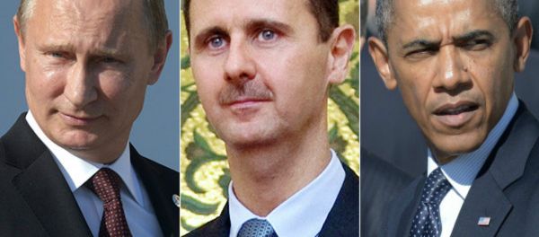 Russian President Vladimir Putin, Syrian President Bashar Assad, US President Barack Obama Russian President Vladimir Putin, Syrian President Bashar Assad, US President Barack Obama - Sputnik International