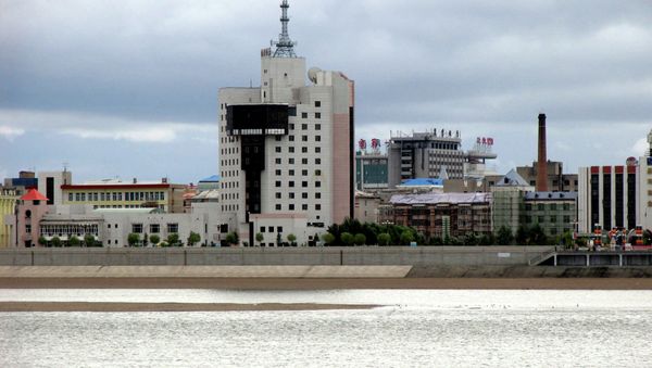 Heihe city as seen from the Russian territory. Blagoveschensk. Heihe city as seen from the Russian territory. Blagoveschensk. - Sputnik International