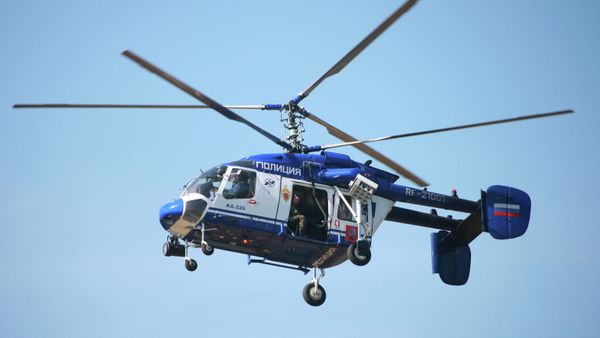 Ka-226 is seen during field emergency removal training exercises involving Russia's Emergency Situations Ministry and Interior Ministry units. - Sputnik International