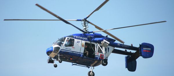Ka-226 is seen during field emergency removal training exercises involving Russia's Emergency Situations Ministry and Interior Ministry units. - Sputnik International