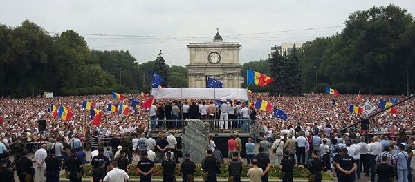 Anti-Government Protests in the nation’s capital Chisinau, Moldova Anti-Government Protests in the nation’s capital Chisinau, Moldova - Sputnik International