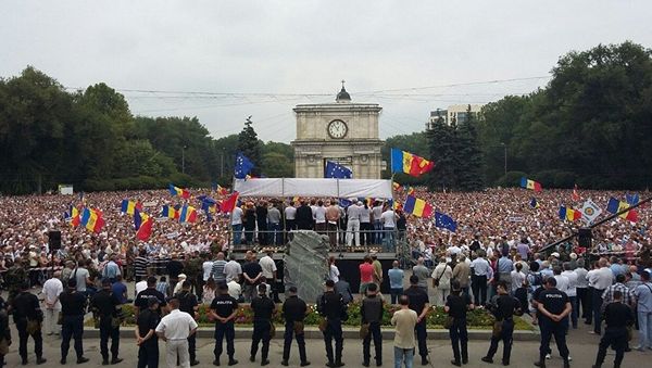 Anti-Government Protests in the nation’s capital Chisinau, Moldova Anti-Government Protests in the nation’s capital Chisinau, Moldova - Sputnik International